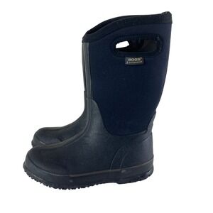 Bogs Youth 2 Black Boys Girls Waterproof Insulated Winter Rain Boots